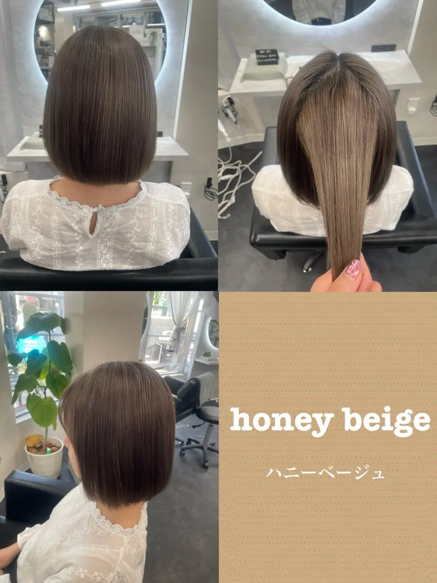 ショート カラー ベージュカラー ブリーチ セキ ユキ🦋のヘアスタイル