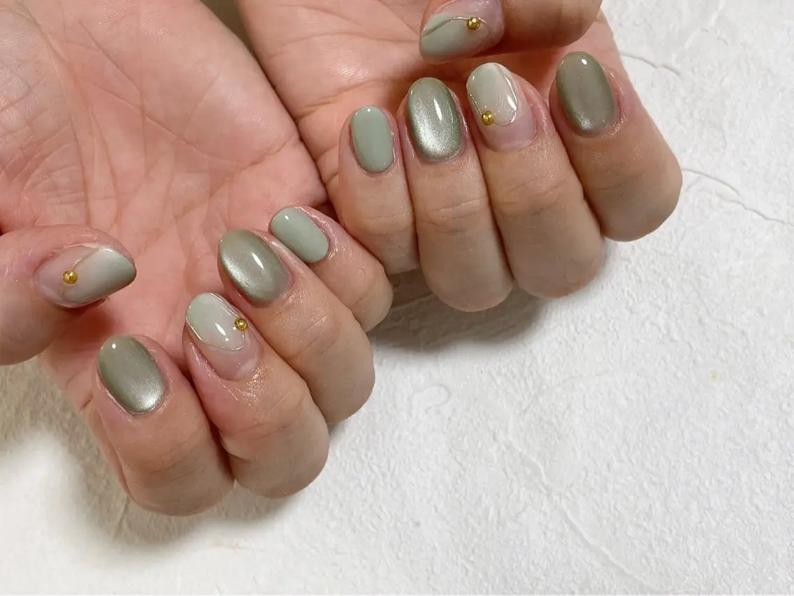 ネイル オーロラネイル フラワーネイル フットネイル フレンチネイル ジェルネイル ハンドネイル kiki nail たまプラーザのネイルデザイン