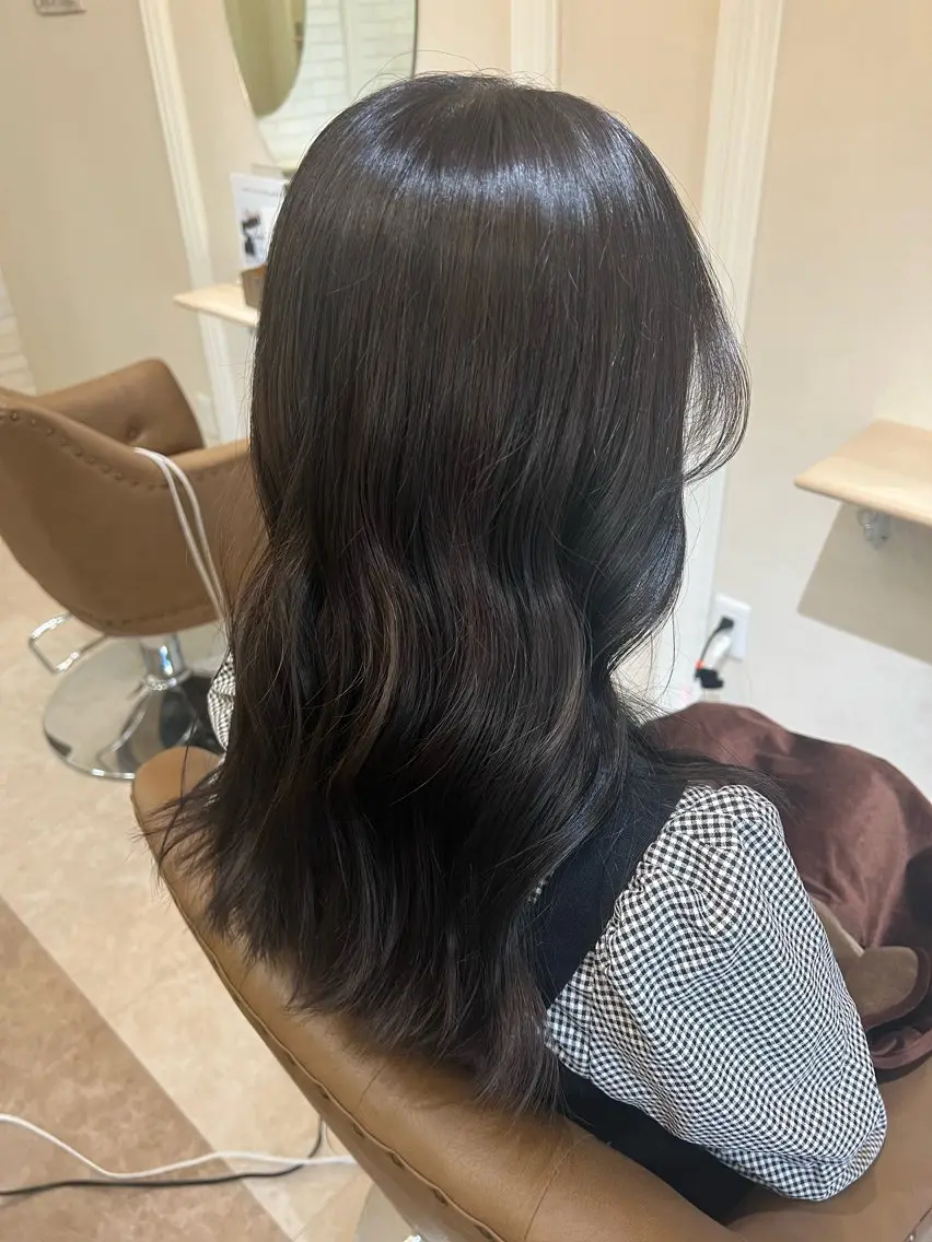 ロング 韓国風ヘア ヘアケアソムリエ MIKUのヘアスタイル