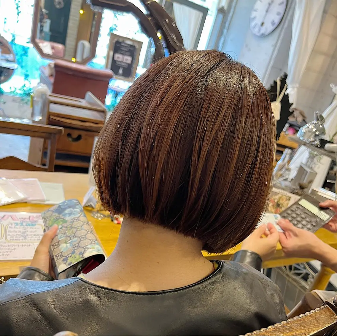 ショート ボブ ハイライト／レイヤー 木下翔太のヘアスタイル