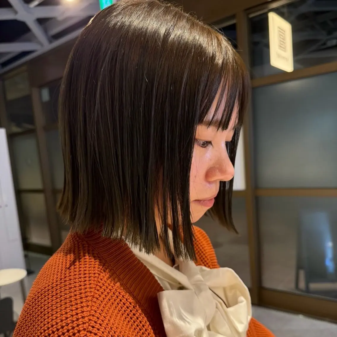 ショート 切りっぱなしボブ ボブ 韓国風ヘア BALANCE. 弥央のヘアスタイル