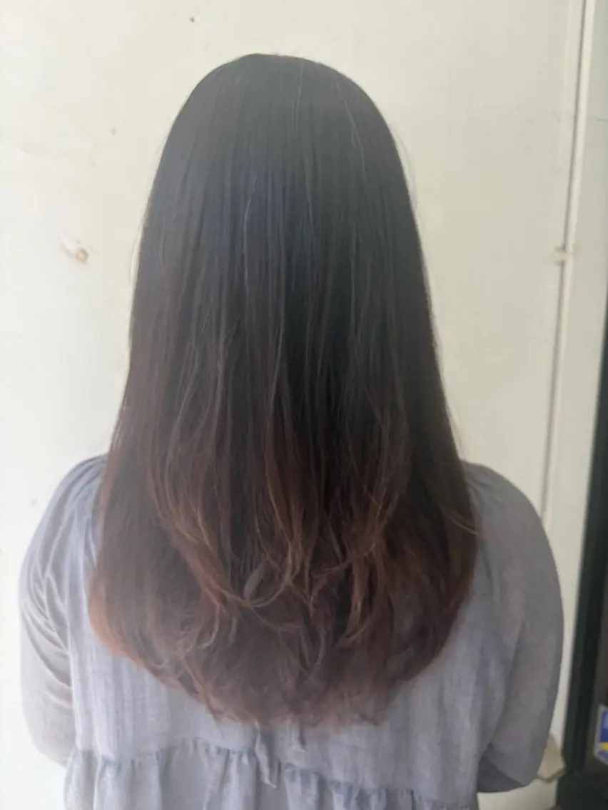 ロング 【無料】カット いながわゆあのヘアスタイル