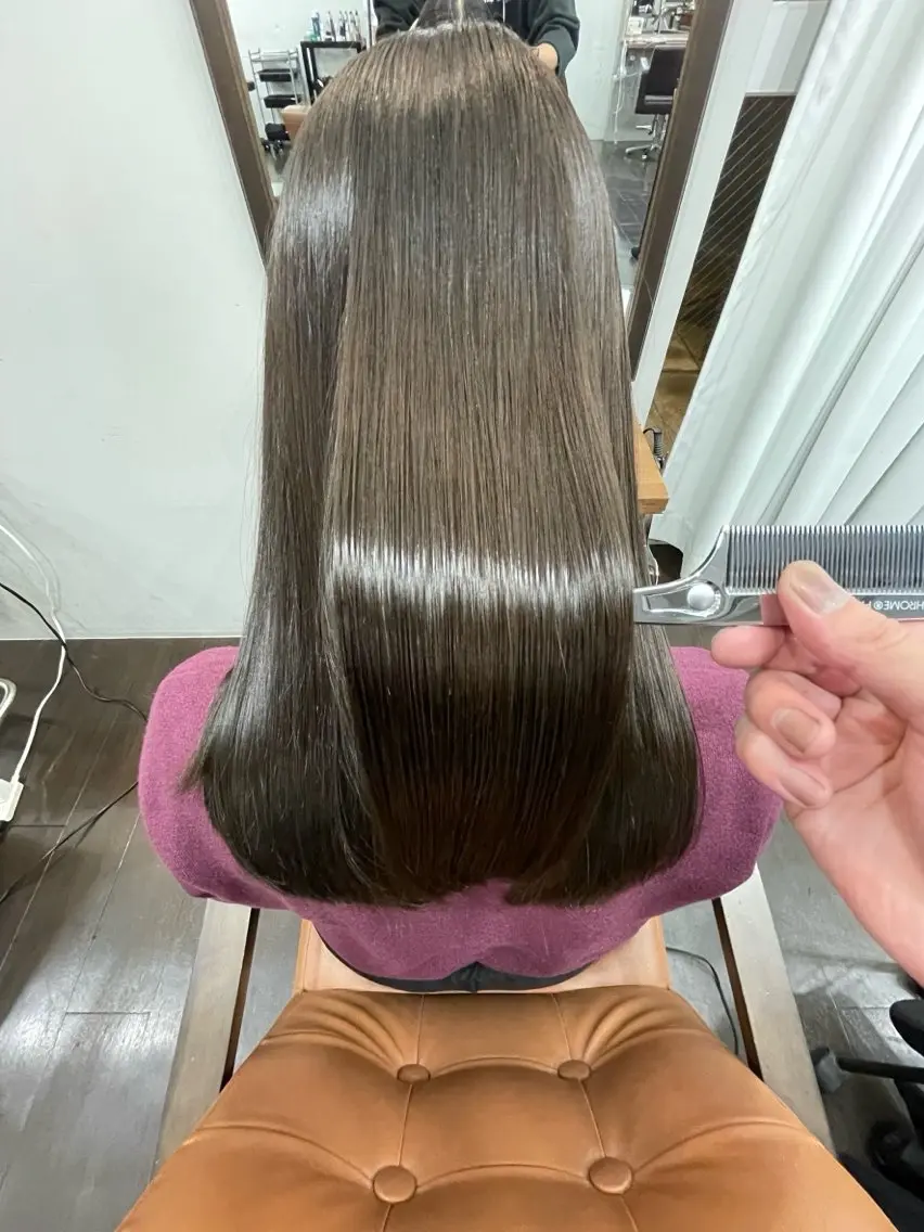 カット＋髪質改善inケアカラー＋髪質改善TR&スパの写真