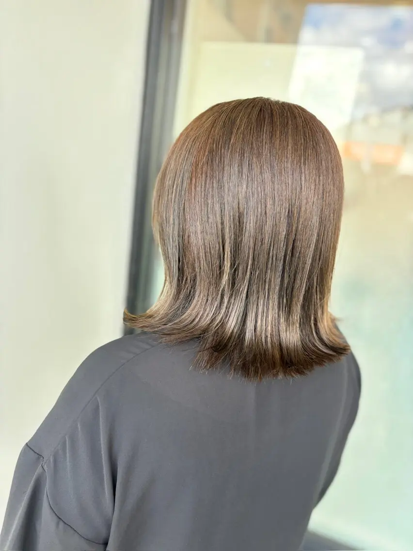 ミディアム カット ヘアカラー ase.糸島店 MAIのヘアスタイル