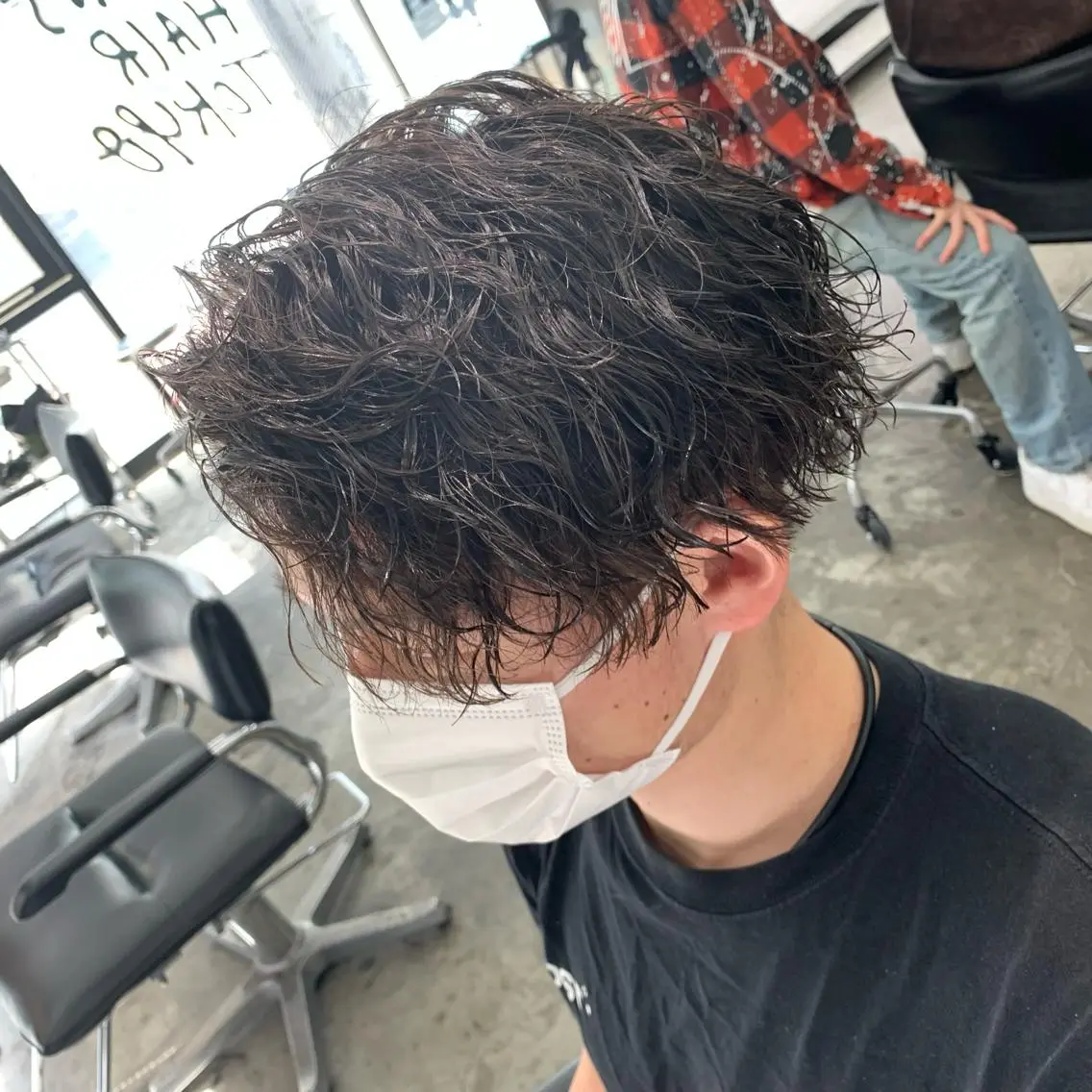 ショート パーマ メンズ カット パーマ メンズ特化美容師/ 藤戸 椋のヘアスタイル