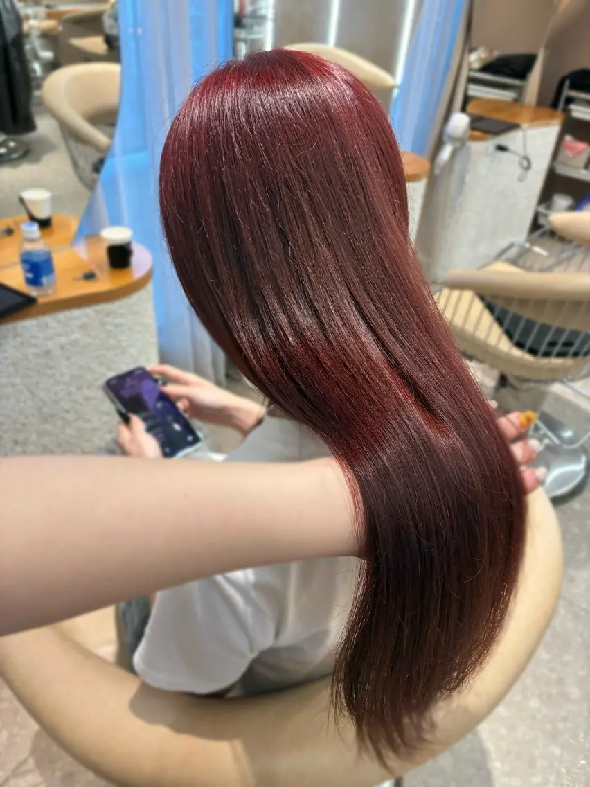 ロング カラー ブリーチ ダブルカラー ブリーチなしカラー 💖クボ モモ💖のヘアスタイル