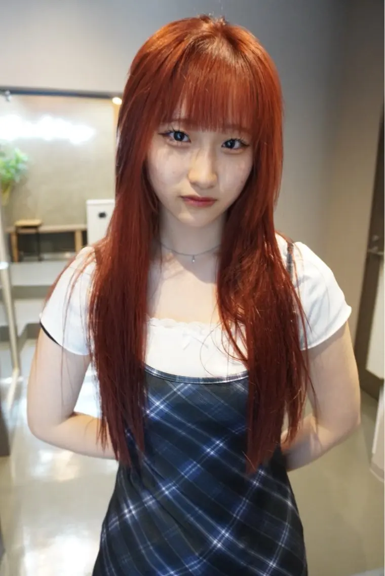 ロング カラー 色落ちまで可愛い🧚 心斎橋hikaruのヘアスタイル