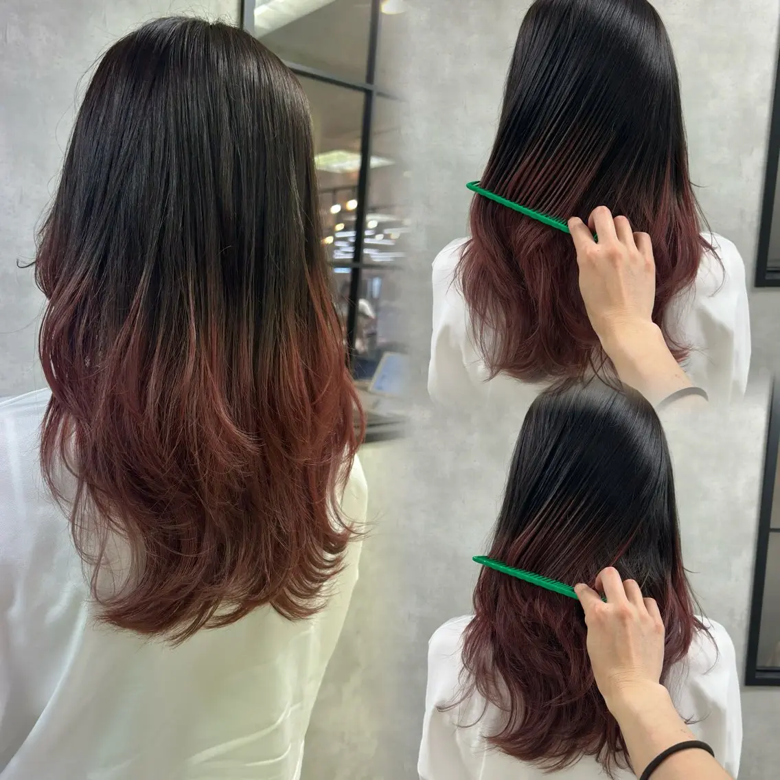 ロング カラー グラデーションカラー レイヤーカット ヘアカラー トリートメント 🌈半谷 千尋⛅️✨のヘアスタイル