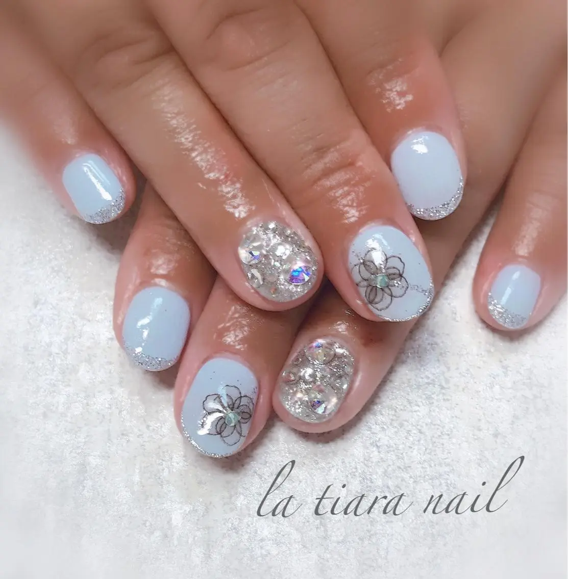 ネイル ハンドネイル Blue bird  nailのネイルデザイン