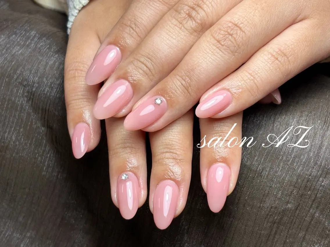 ネイル 桜ネイル 長さ出し フットネイル フレンチネイル ジェルネイル salon AZのネイルデザイン