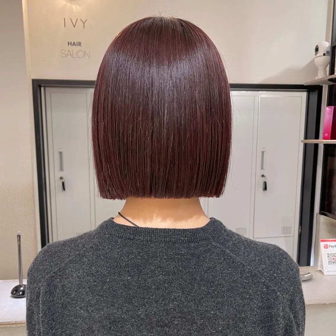 ショート ピンクブラウン ボブ 似合わせカット トリートメント ボブ・韓国ヘア特化 美容師💕織茂ひかりのヘアスタイル