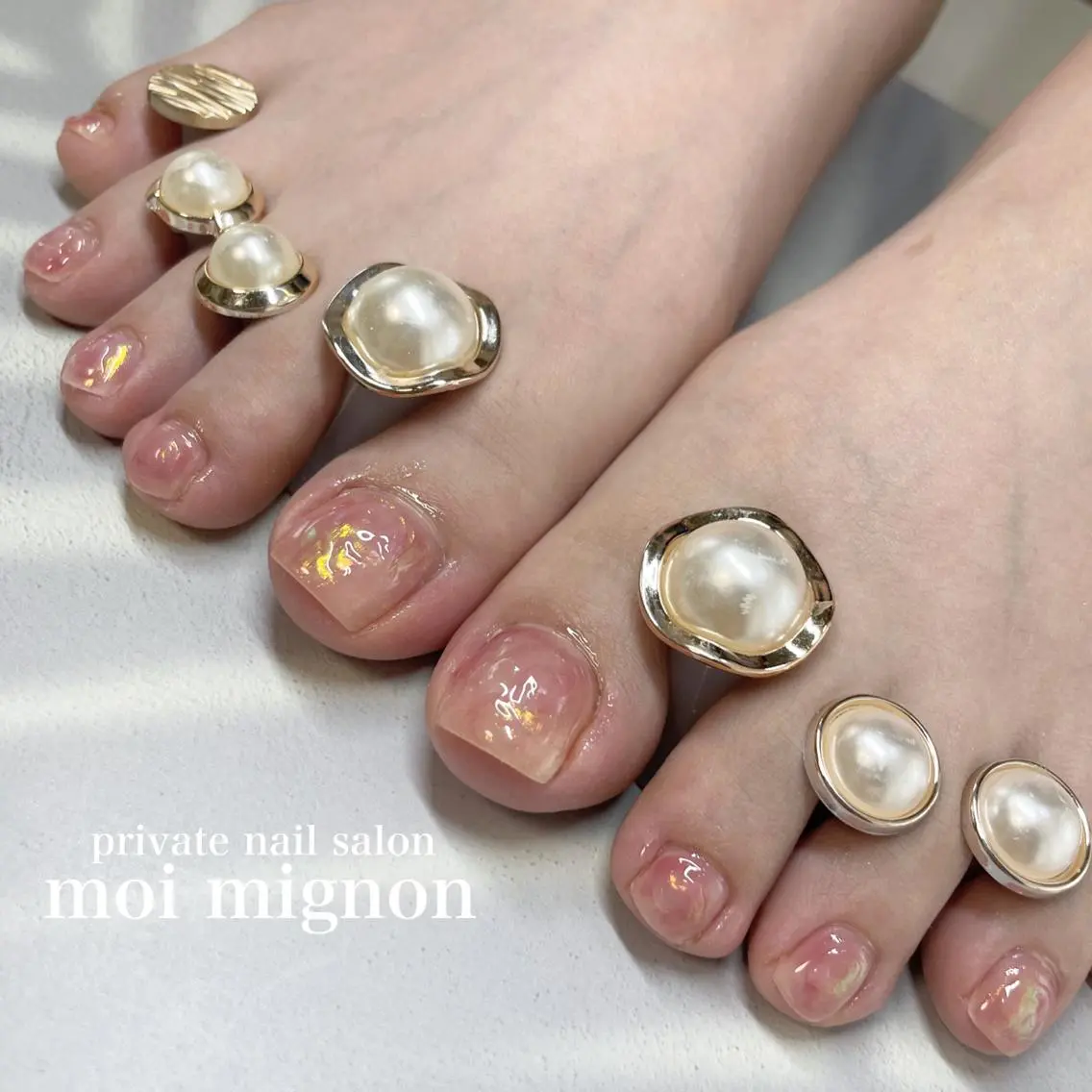 ネイル フットネイル ニュアンスネイル フットネイル nailist Aki♡のネイルデザイン