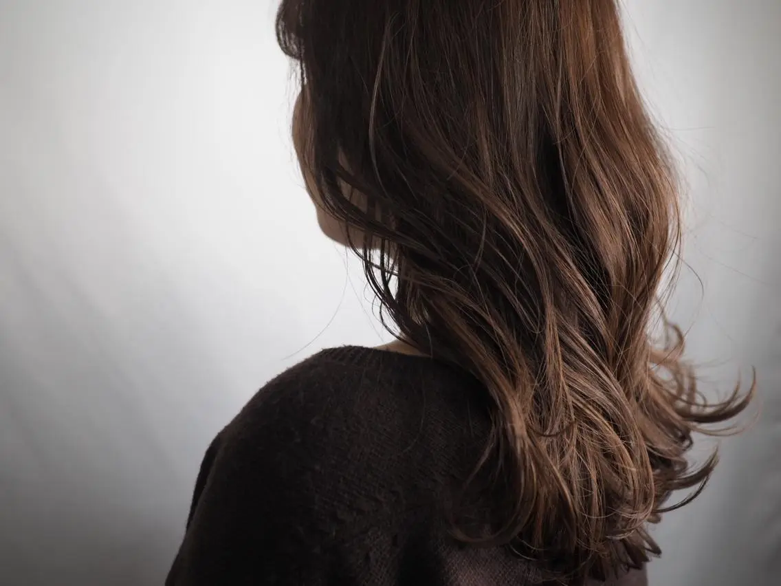 ミディアム カラー カット ヘアカラー トリートメント 菅村 勇亮のヘアスタイル