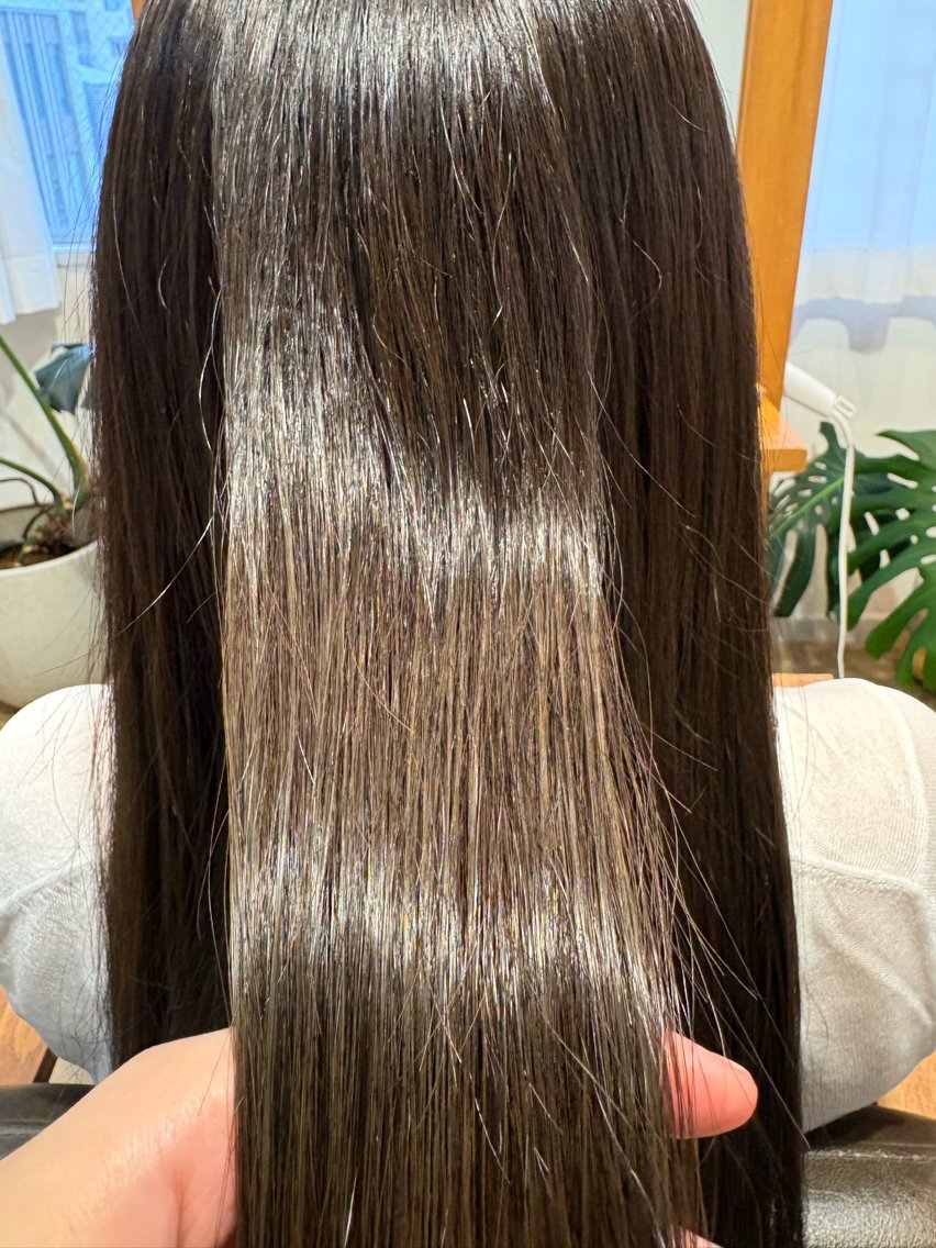 ロング ヘアカラー トリートメント ヘッドスパ モデル募集/艶カラー /yuna‎🤍🎀のヘアスタイル