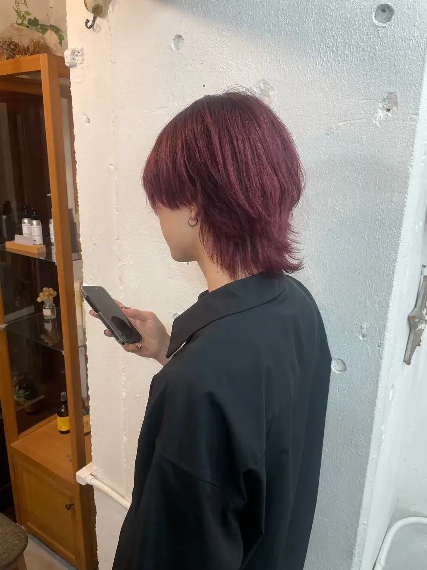 ショート カラー ヘアカラー トリートメント Hina/縮毛矯正/ 髪質改善/艶カラーのヘアスタイル