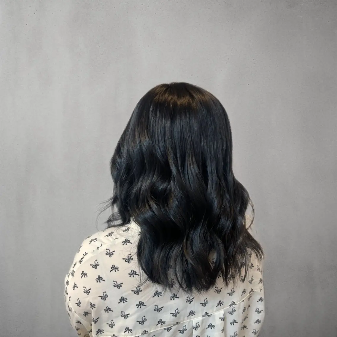 セミロング カラー 透明感カラー 金田 晏栞のヘアスタイル