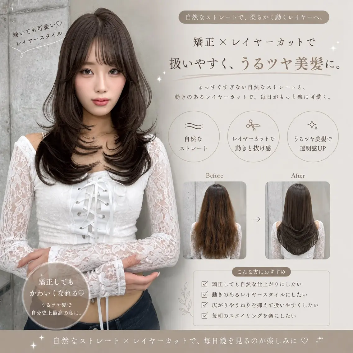 セミロング カラー ヘアアレンジ カット ヘアカラー 縮毛矯正 トリートメント 髪質改善/透明感 カラー/吉田光佑のヘアスタイル