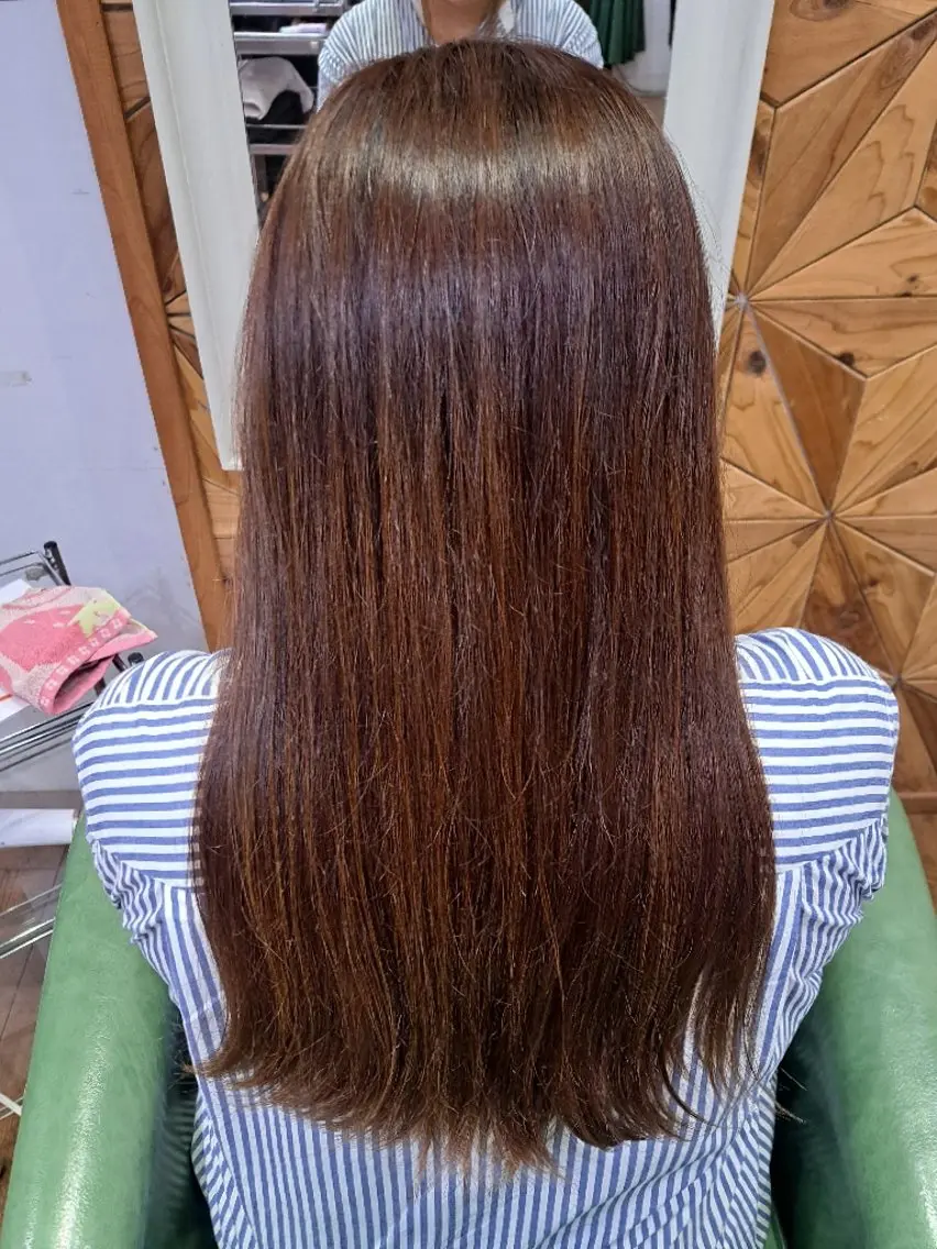 ロング ヘアカラー クボ タのヘアスタイル