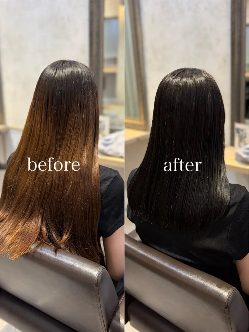 ロング カット ヘアカラー Lutia新宿/ sumiのヘアスタイル