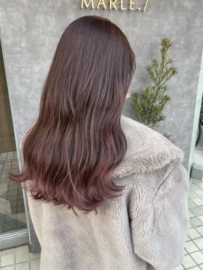 【🫧ケアカラー🫧】透明感カラー+Xトリートメントの写真