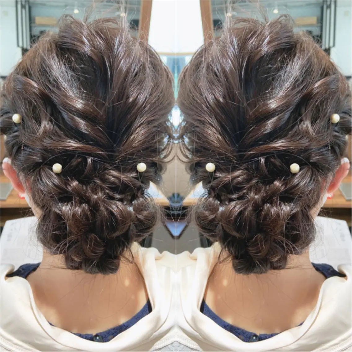 セミロング ヘアアレンジ 韓国hair🦋 Nanaのヘアスタイル