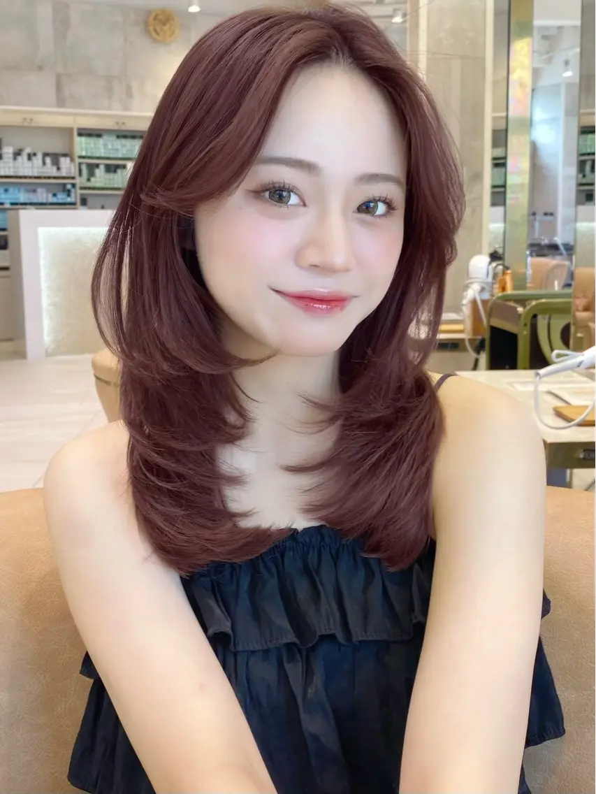 セミロング カラー カラーモデル募集/ 表参道/まなか🧸のヘアスタイル