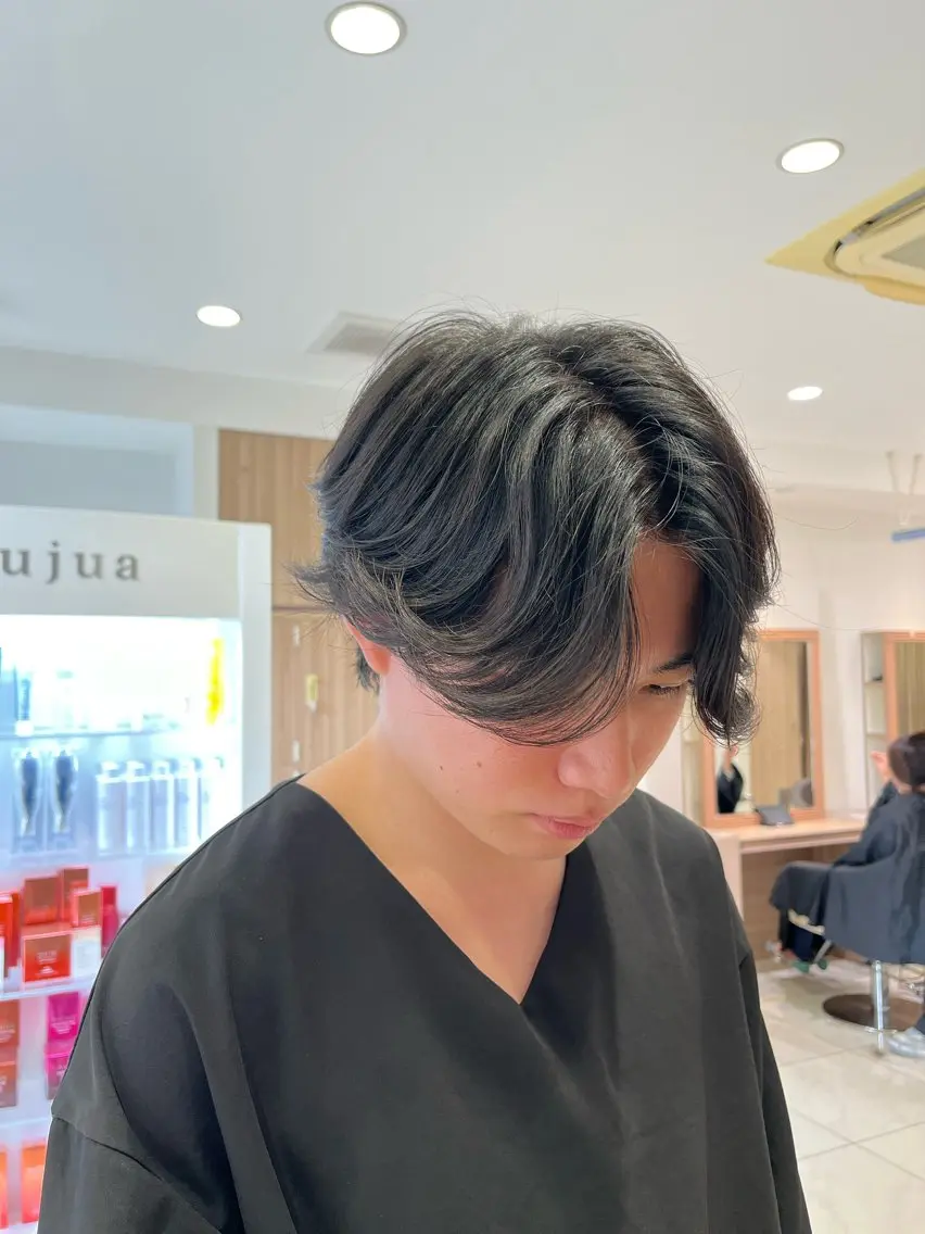 【メンズ限定】カット×パーマ(毛流れ、ニュアンスパーマ)の写真