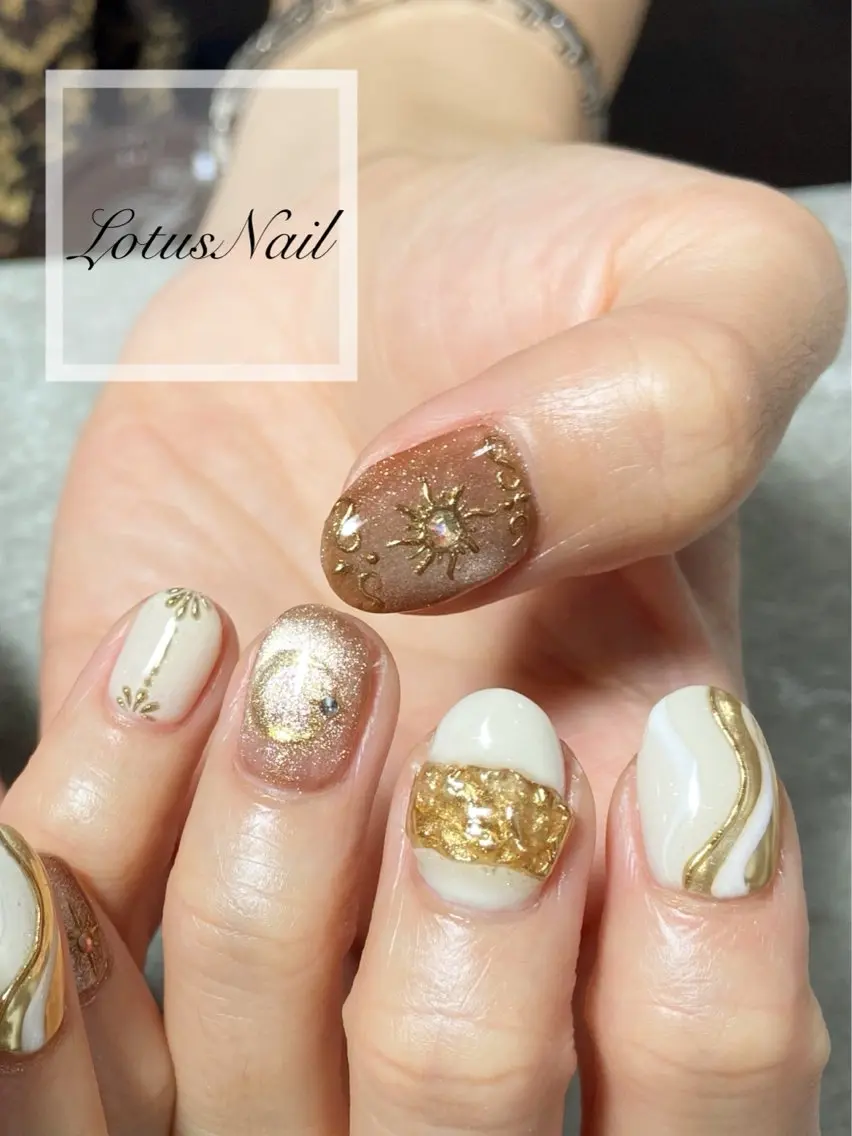 ネイル ハンドネイル Lotus Nailのネイルデザイン