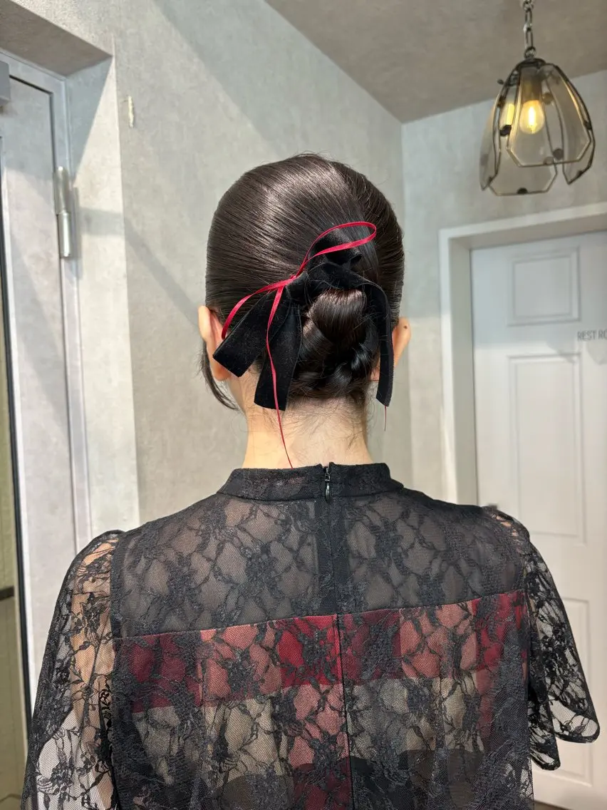 セミロング ヘアセット 透明感モテスタイル 💞SHIORI💞のヘアスタイル