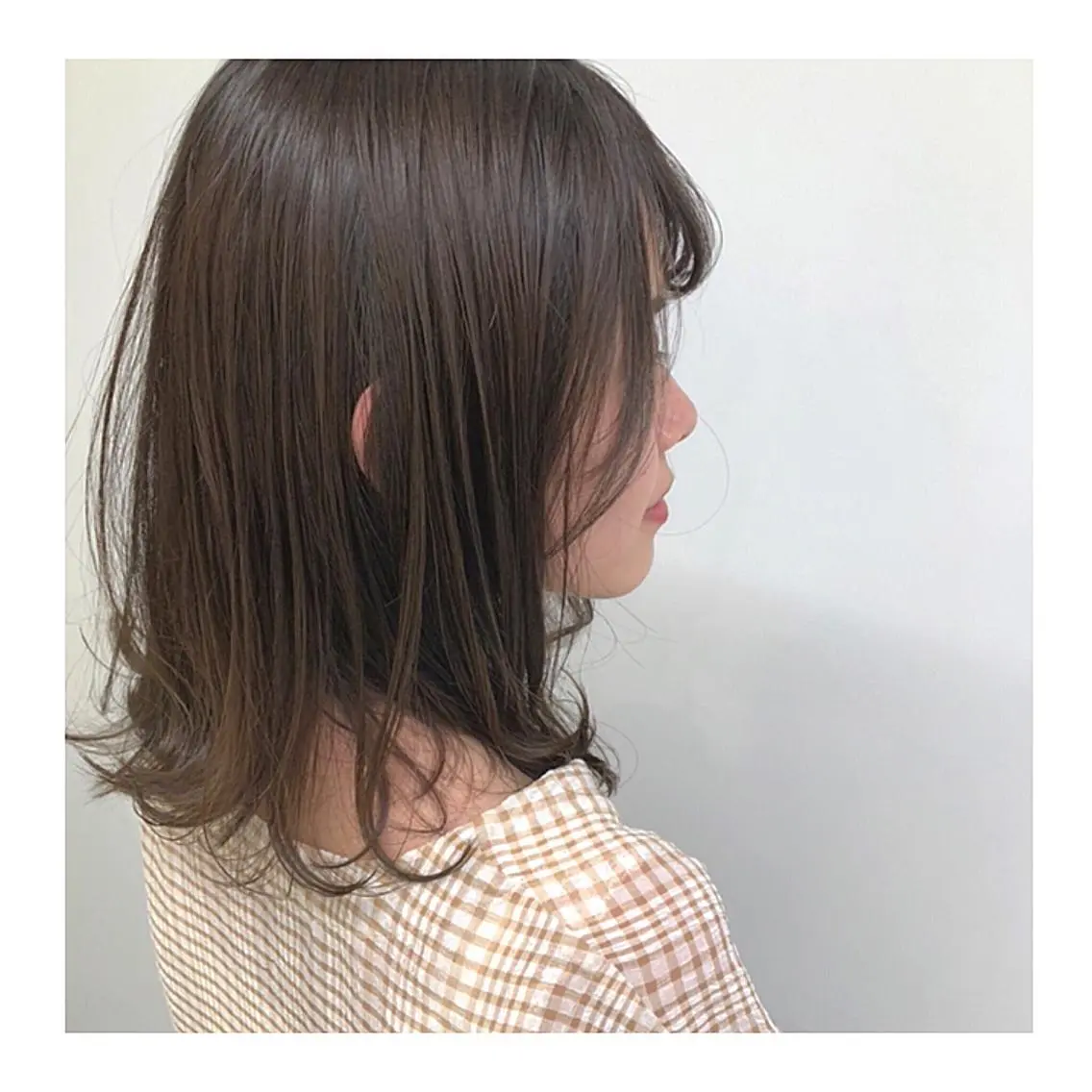 ミディアム カラー グレージュ レイヤーボブ/ボブ 仲川和人のヘアスタイル