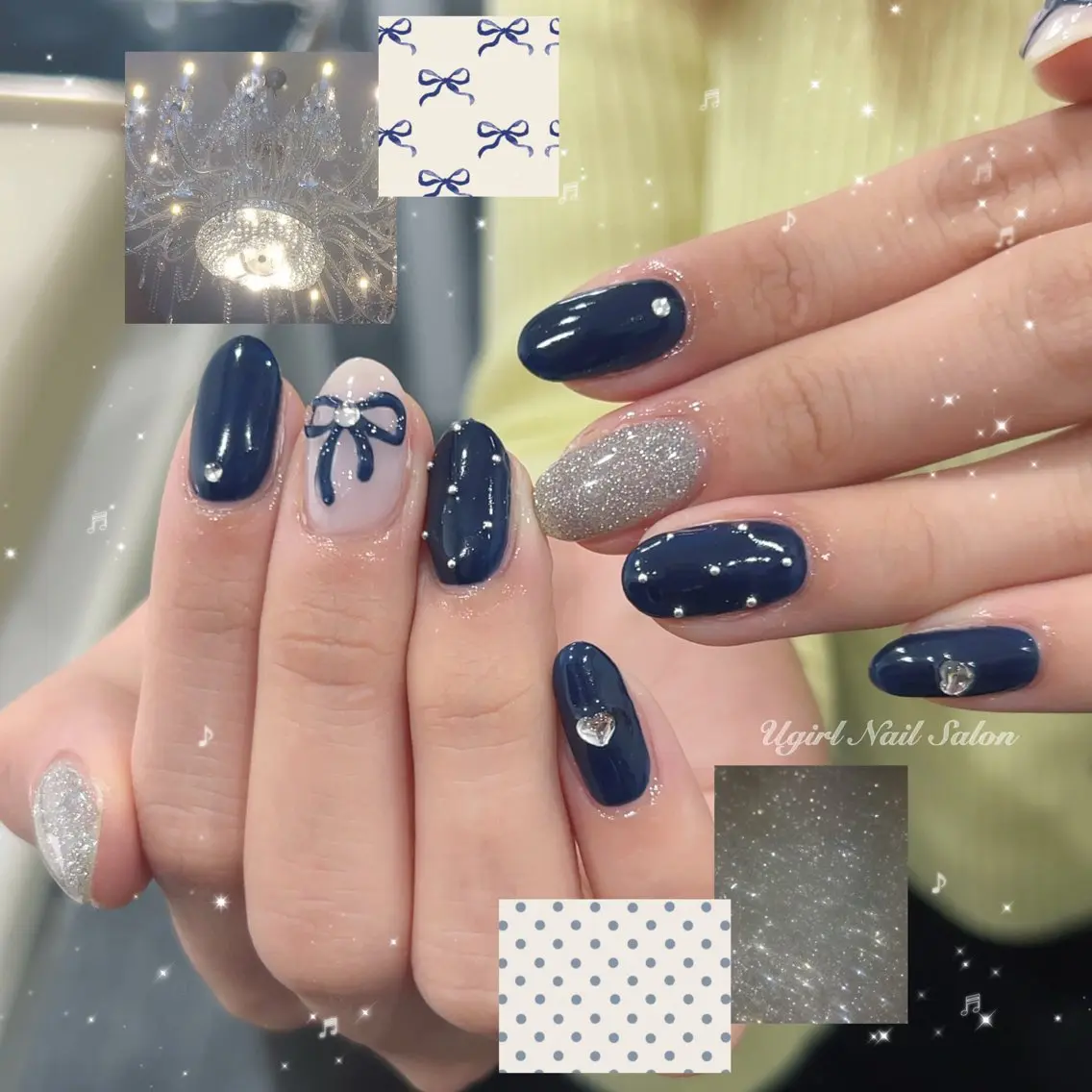 ネイル ハンドネイル 🪄mimi🎀 Midori🪽のネイルデザイン