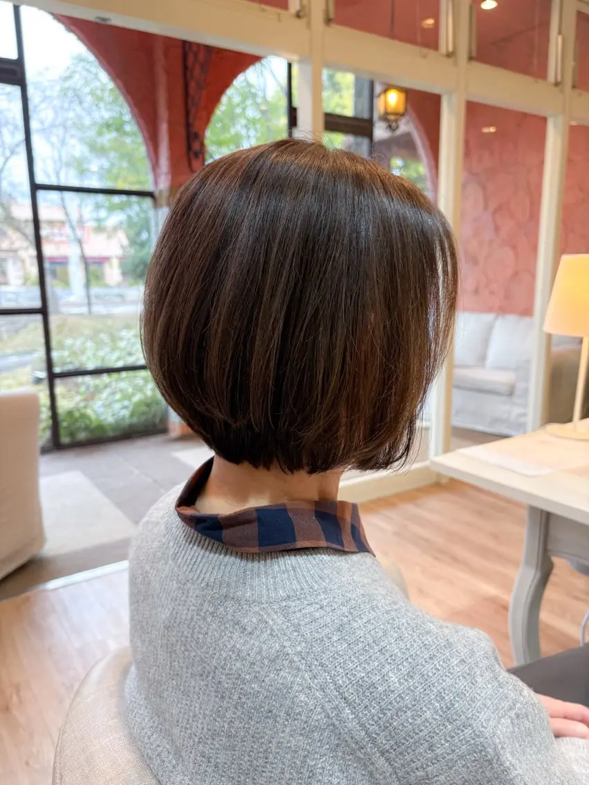 ショート ショートボブ ボブ ショートヘア 石平 暖のヘアスタイル