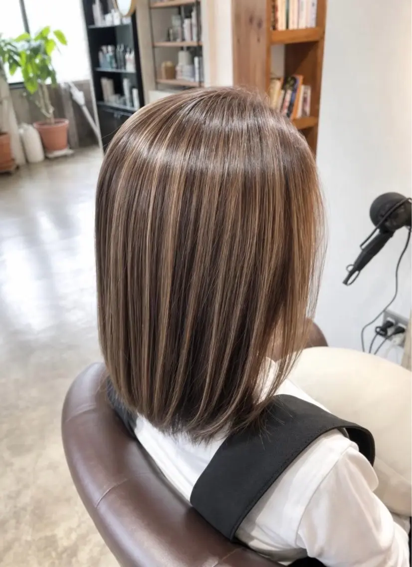 【男性限定】メンズハイライト+カット✨立体感と動きのあるスタイルへの写真