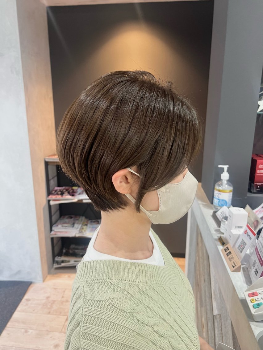 ショート カラー 似合わせ/顔周り 💛Mayuka🧡のヘアスタイル