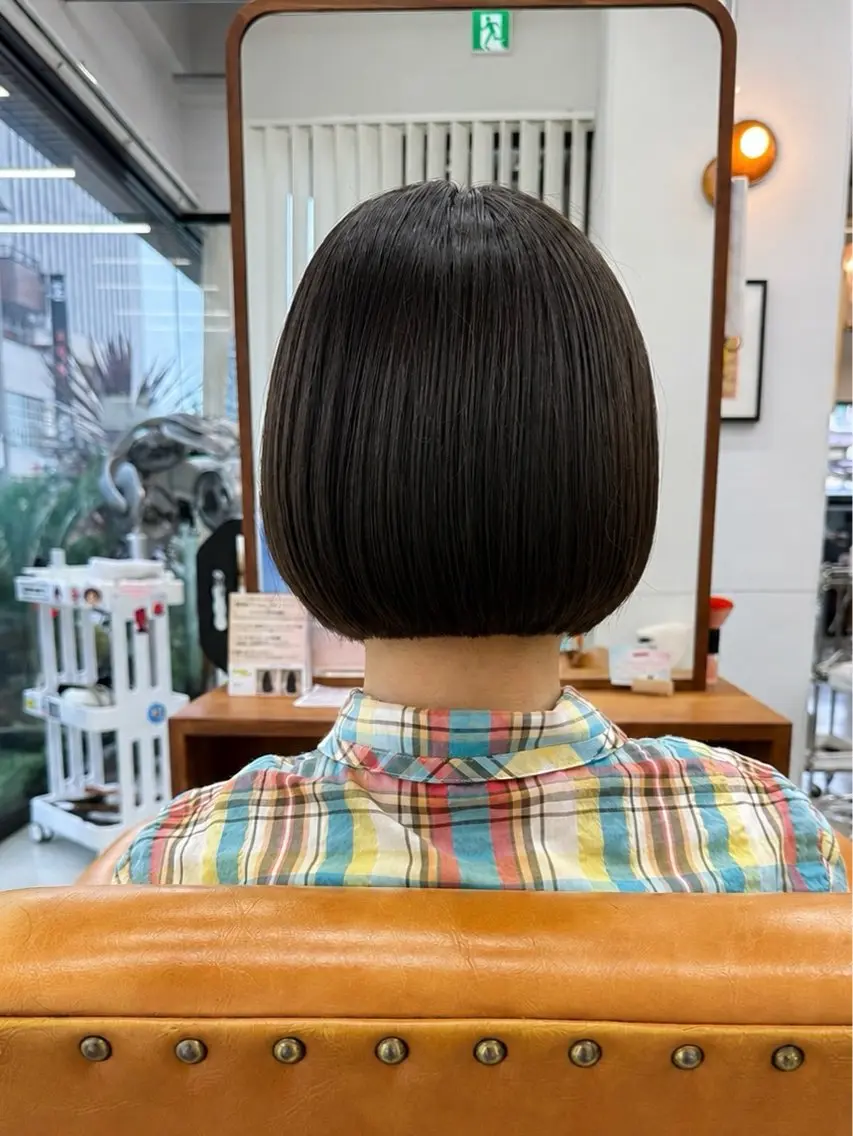 ミディアム ボブ カット まなみ/ PORT SALONのヘアスタイル