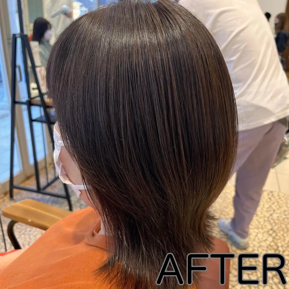ミディアム 卒業式のヘアスタイル ハイライト 長津 健一郎のヘアスタイル