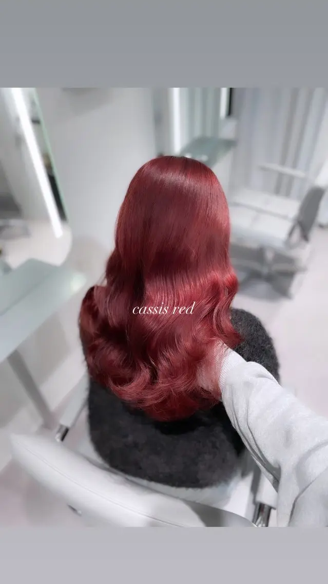 セミロング ヘアカラー 縮毛矯正 トリートメント 透明感巻ける縮毛矯正 可愛いStyle杏琉のヘアスタイル