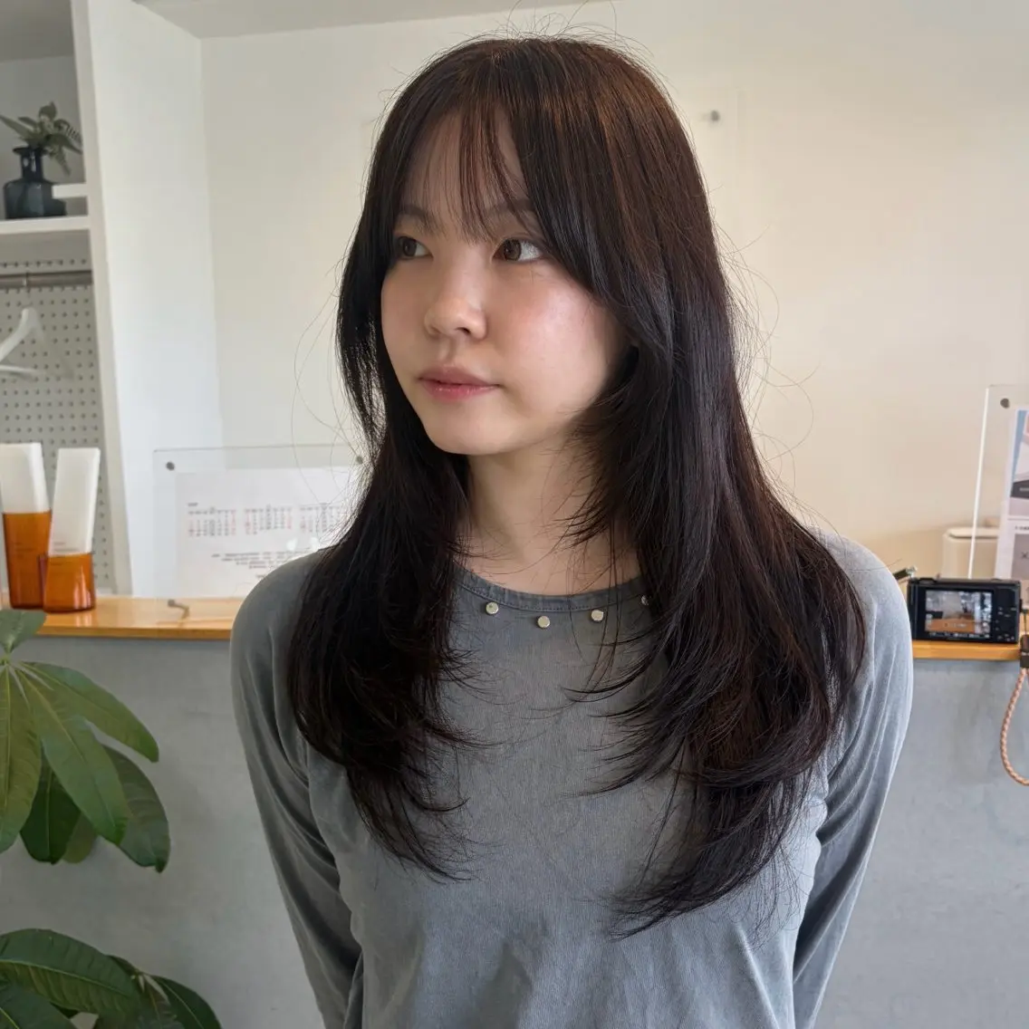 ロング カラー ブラウンカラー レイヤーカット カット ヘアカラー トリートメント ハッシュカット・ハイ レイヤー/kanonのヘアスタイル