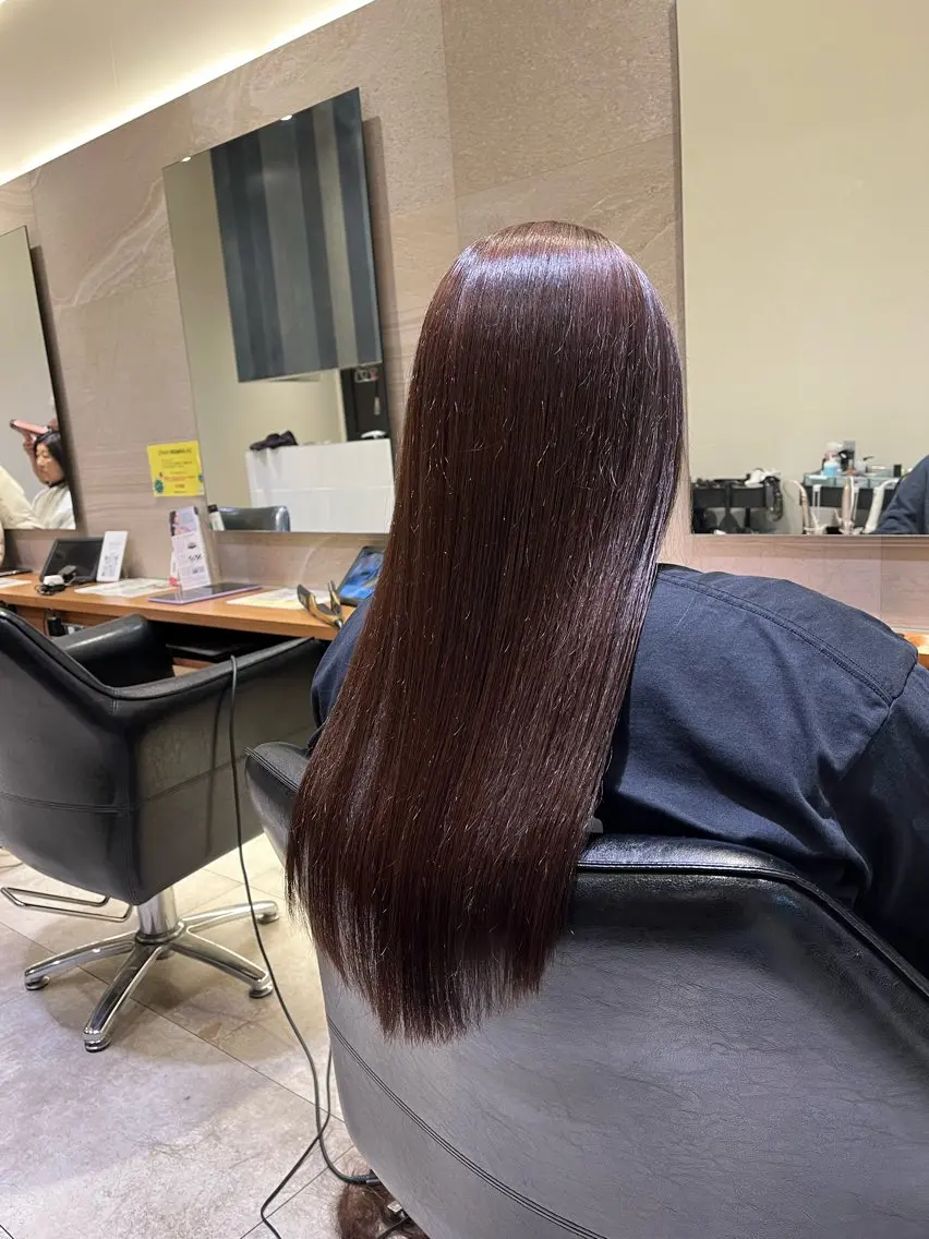 ロング カラー ブラウンカラー 透明感カラー ヘアカラー トリートメント 🍓艶髪/艶カラー しんたに🌈のヘアスタイル