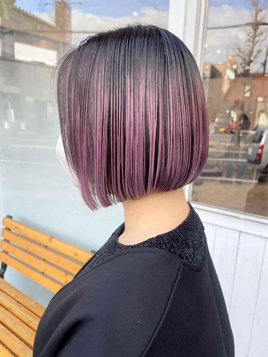 ミディアム カット ヘアカラー トリートメント 🍭透明感カラー 志賀拓海🍬🌈のヘアスタイル