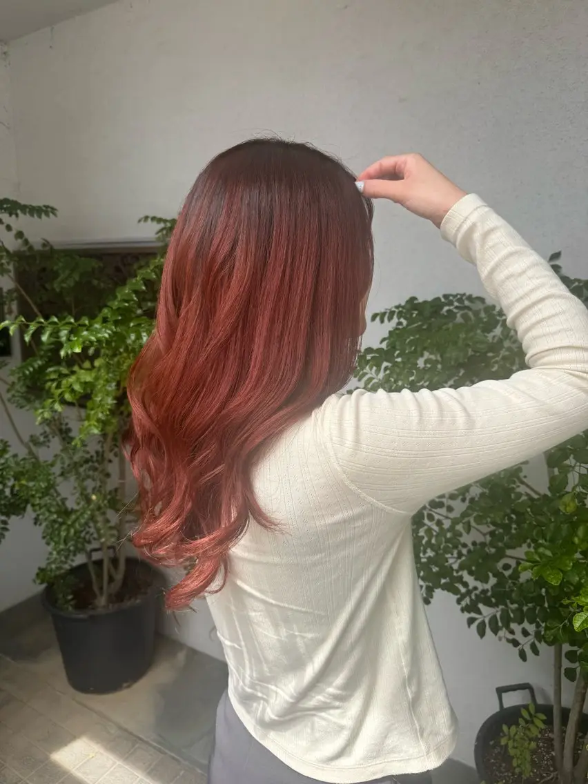 ロング ヘアカラー トリートメント レイヤー🍓Sap 美桜🌸mioのヘアスタイル