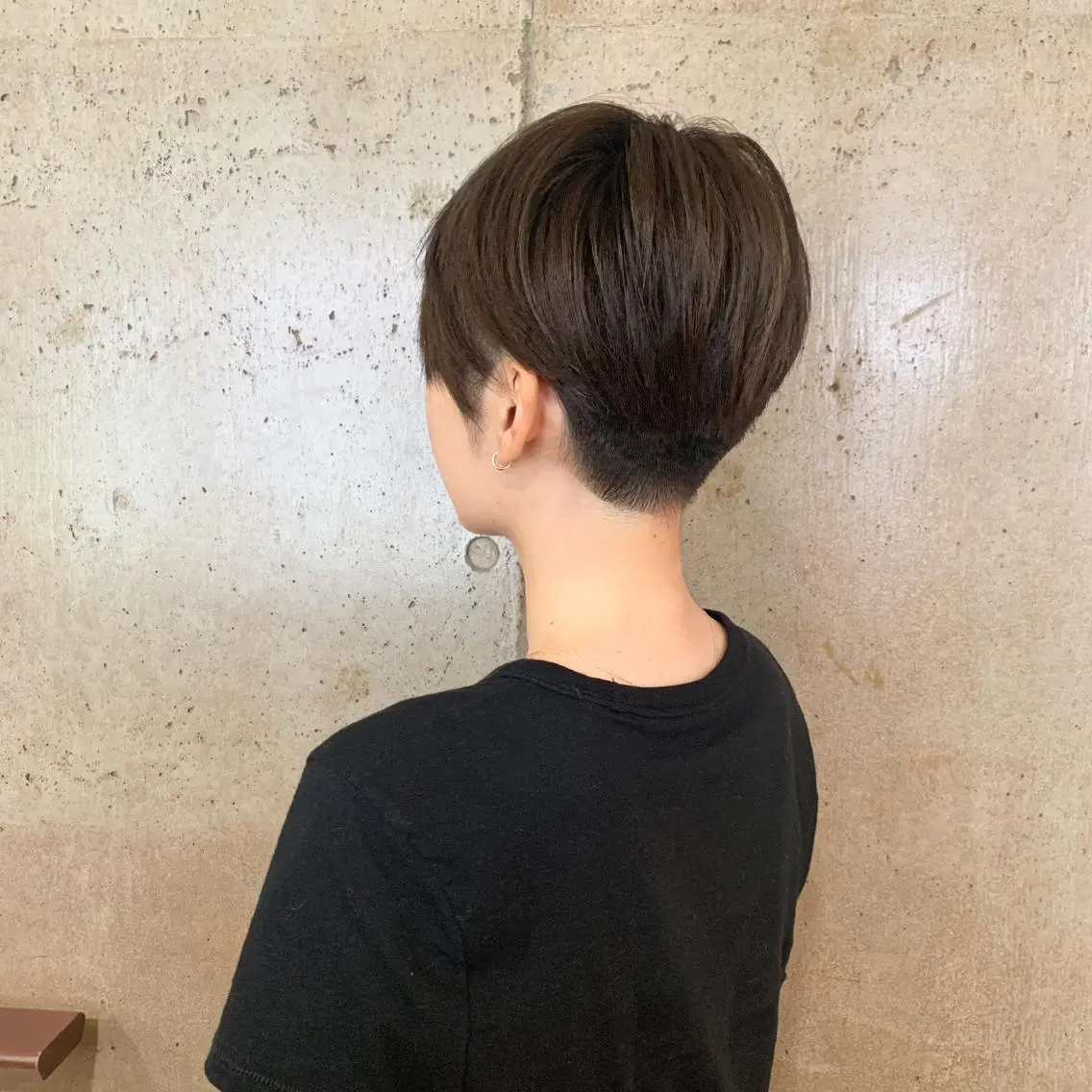 ショート カラー ベージュカラー ミント ミントベージュ 二宮 早智子のヘアスタイル