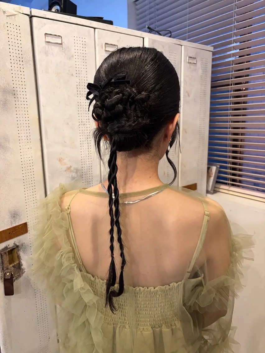 ロング ロング 稲田 里菜のヘアスタイル