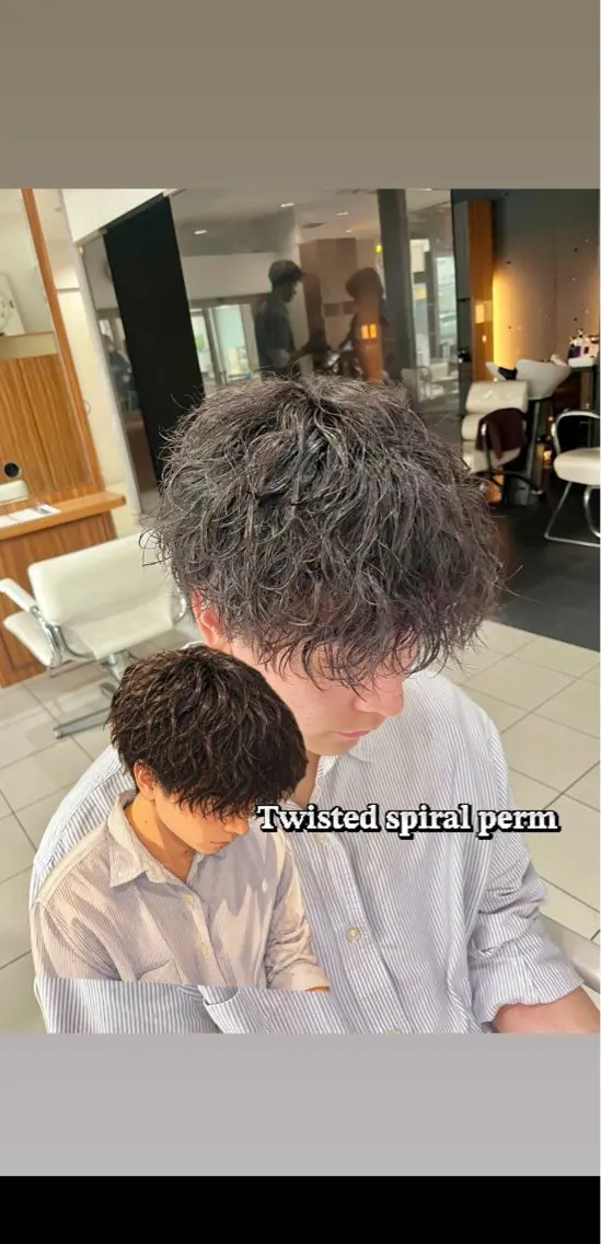 ショート パーマ メンズ カット パーマ 【メンズ特化美容師 】👑Yoshiyaのヘアスタイル