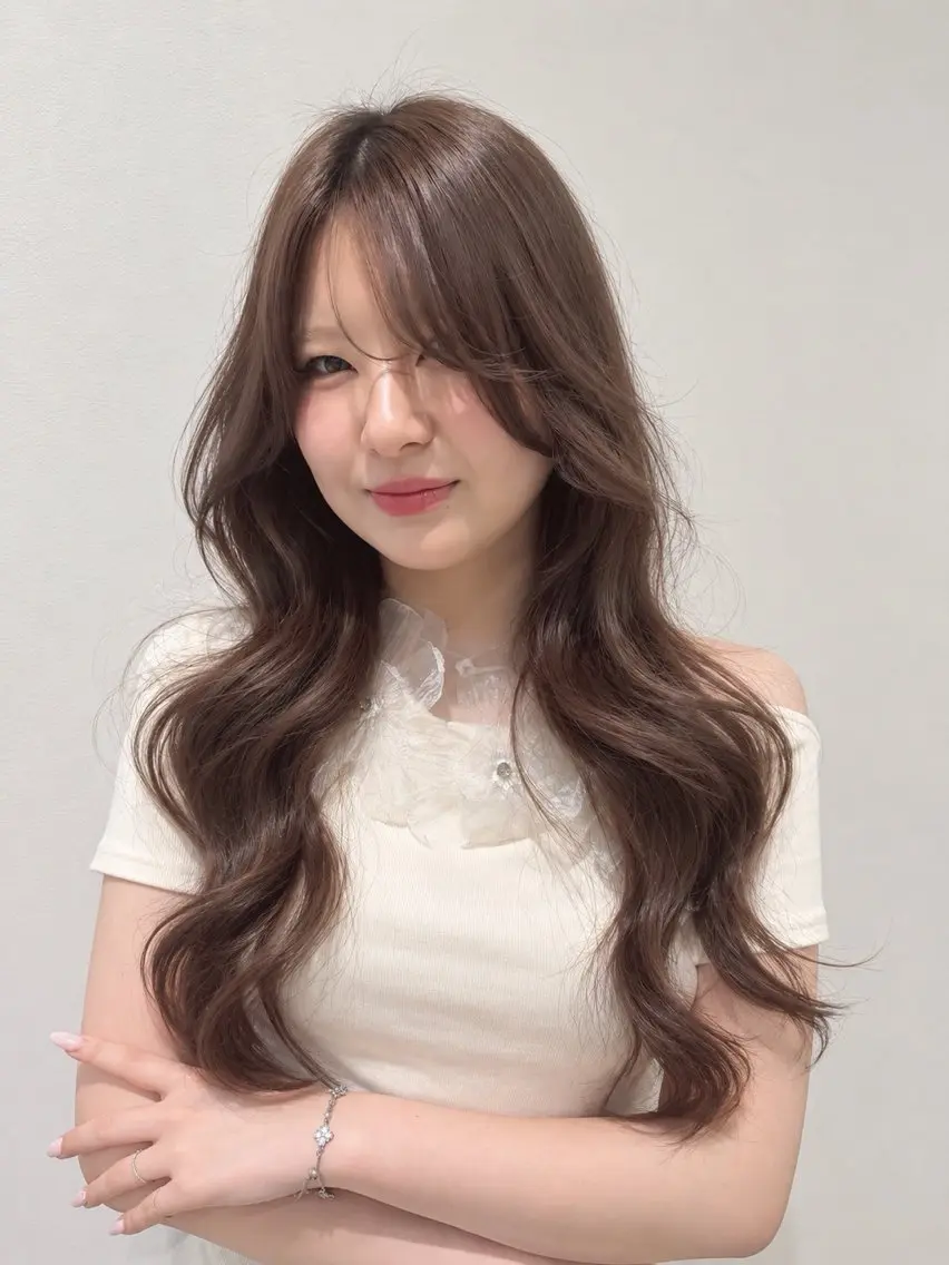 ロング カット ヘアカラー 🫧HIKARU🫧 レイヤー/韓国カラーのヘアスタイル