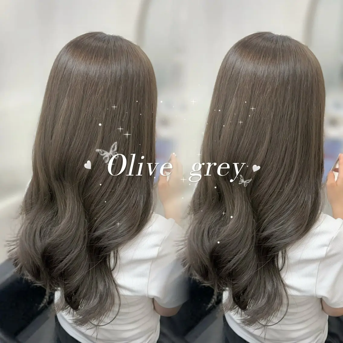 セミロング カット ヘアカラー トリートメント 𝜗𝜚cocoro 韓国𝜗𝜚のヘアスタイル