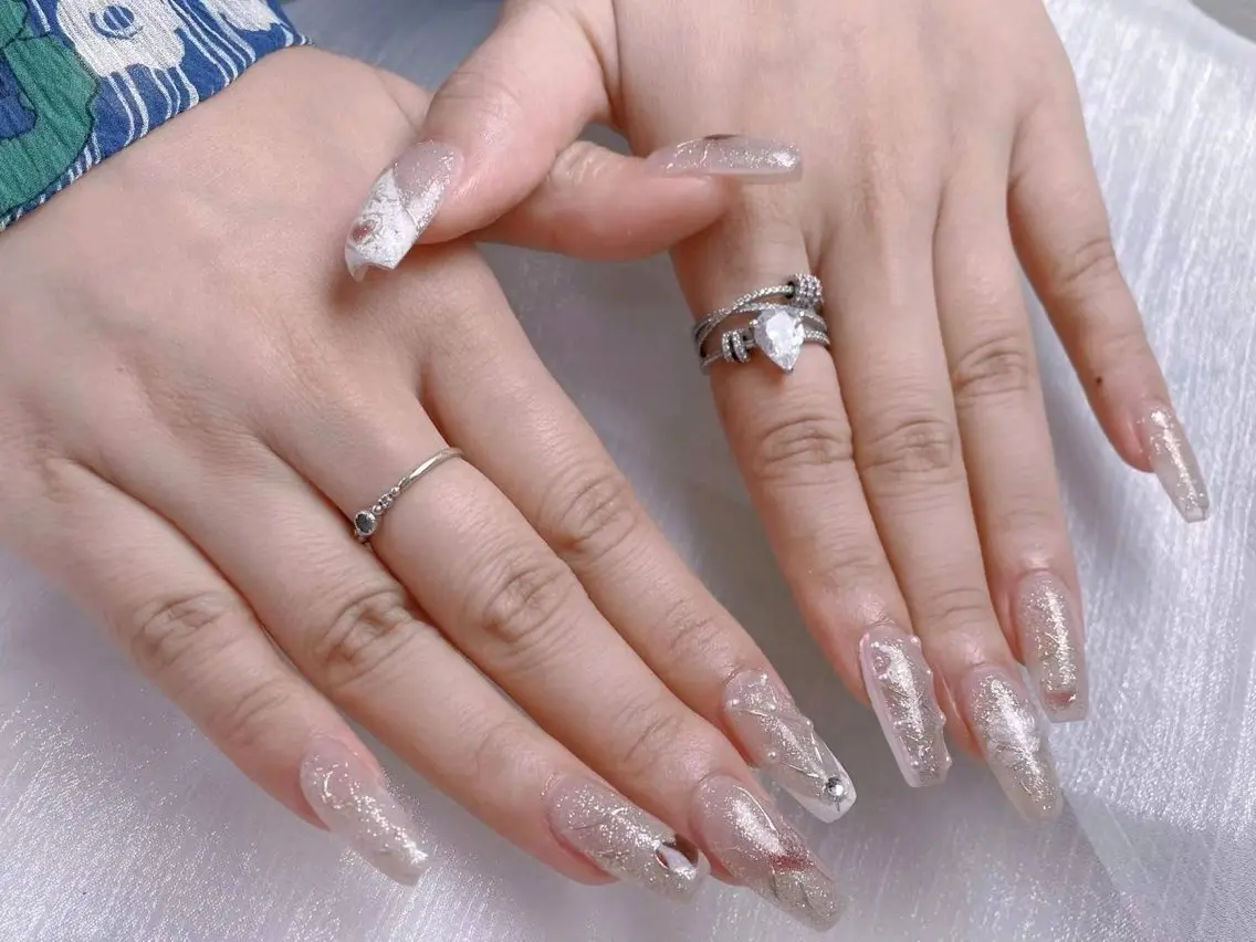 ネイル アートネイル フラワーネイル フットネイル ジェルネイル ラメ(グリッター) Babarla nailのネイルデザイン