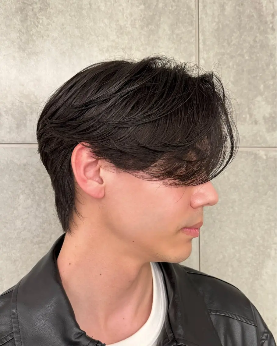 ミディアム パーマ メンズ カット パーマ 瀧野 翔吾【メンズ特化】のヘアスタイル