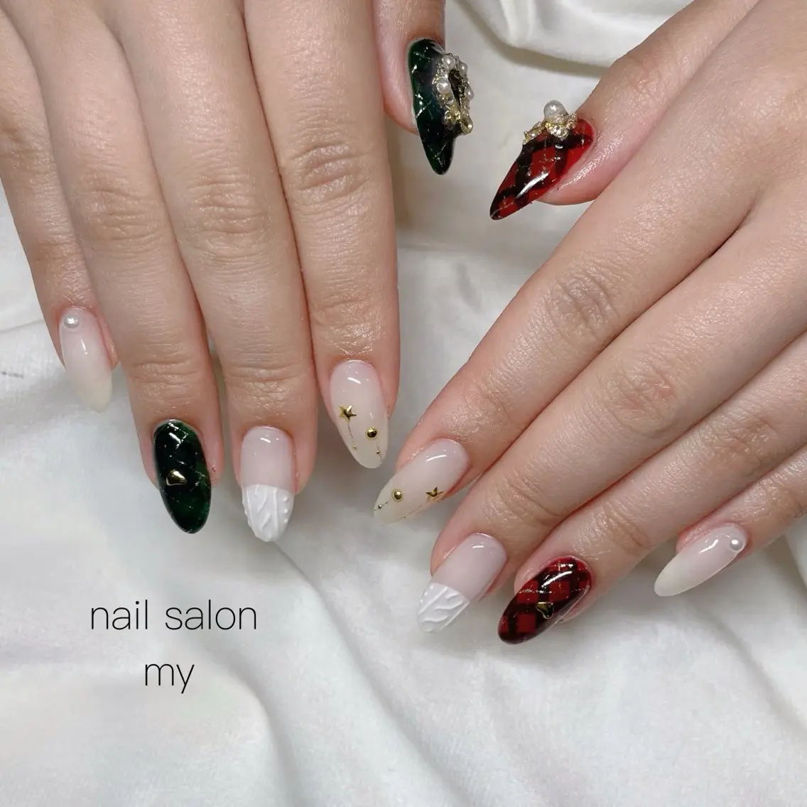ネイル 韓国ネイル ニュアンスネイル ワンホンネイル NailSalon MYのネイルデザイン