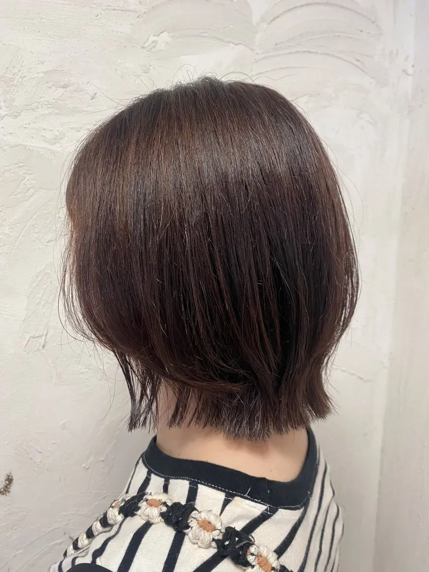 ミディアム カラー ブラウンカラー 透明感カラー ヘアカラー トリートメント 【SiLO】 nanamiのヘアスタイル